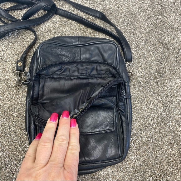 Leather Direct Men’s Messenger Army Travel Bag Crossbody - Picture 12 of 14